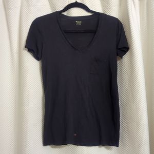 Madewell black v neck tee shirt
